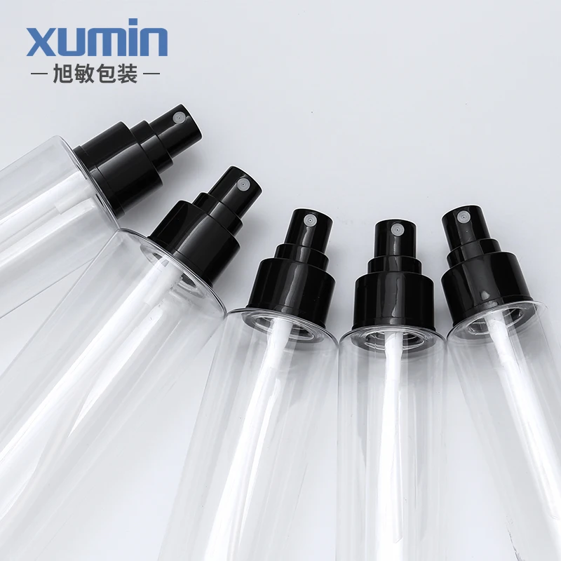 

cosmetic clear spray bottle 100ml 150ml 200ml 250 ml pet plastic spray bottle