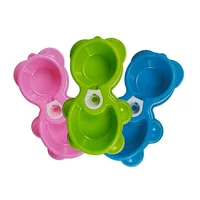 

Hot Sale Plastic Dog Bowl Double Bowl Automatic Drinker Dog Food And Water Bowl