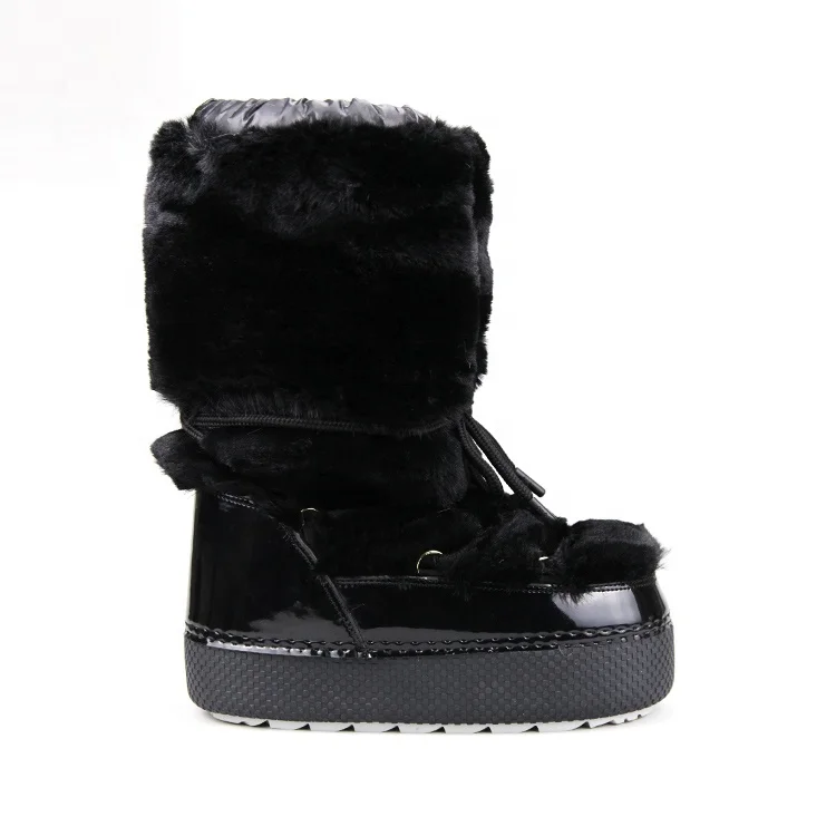 

Customize Height High Outole Foam Lining Winter Women Snow Moon Boots