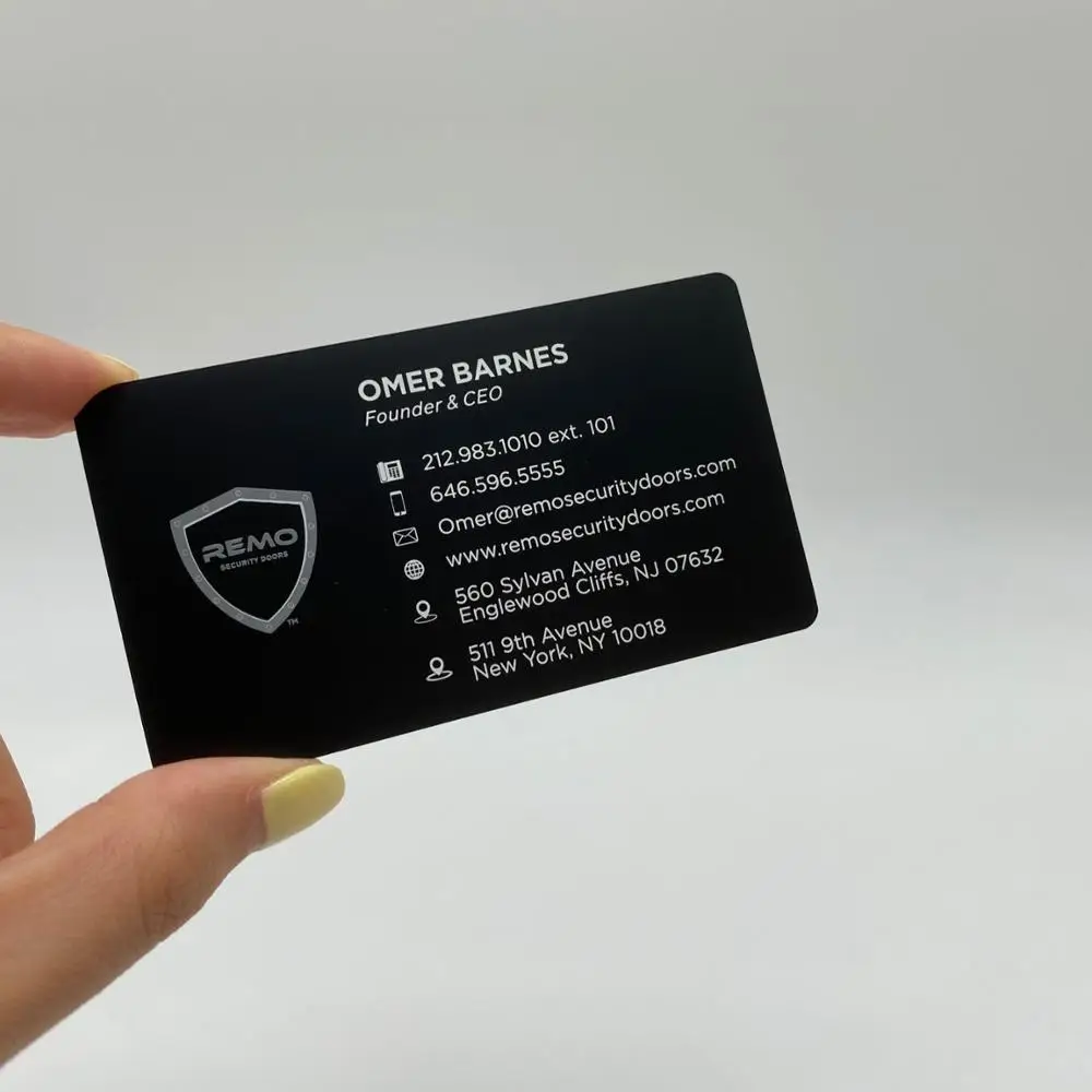 DU business card metal