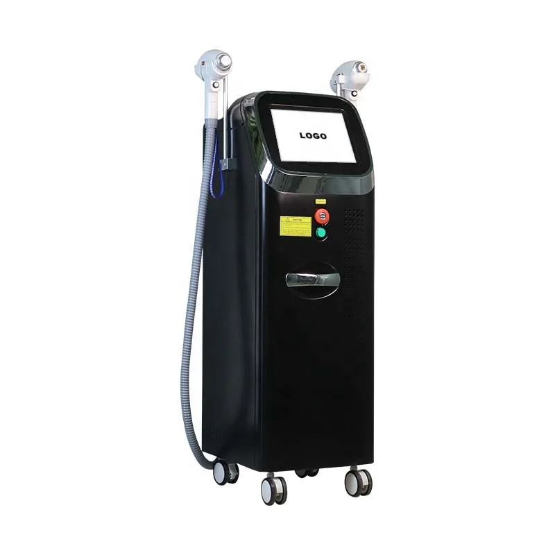 

New Permanent Painless Laser Hair Depilation Machine 808nm Diode Laser Hair Removal Machine CE 2 Handles