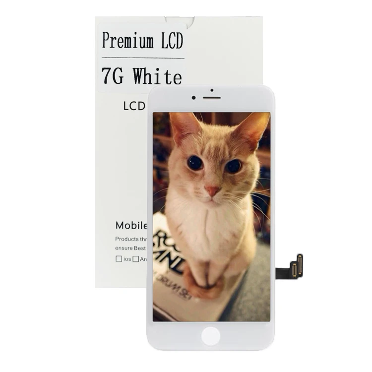 

Shenzhen Manufacturer Wholesale Mobile Lcd Display For Iphone 7 7p Lcd Display Screen, White and black