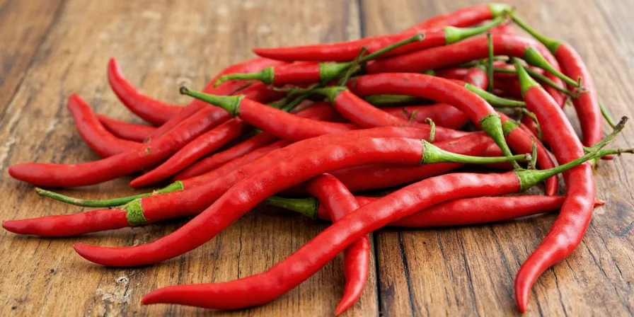 A steaming pot of chili with spices visible nearby