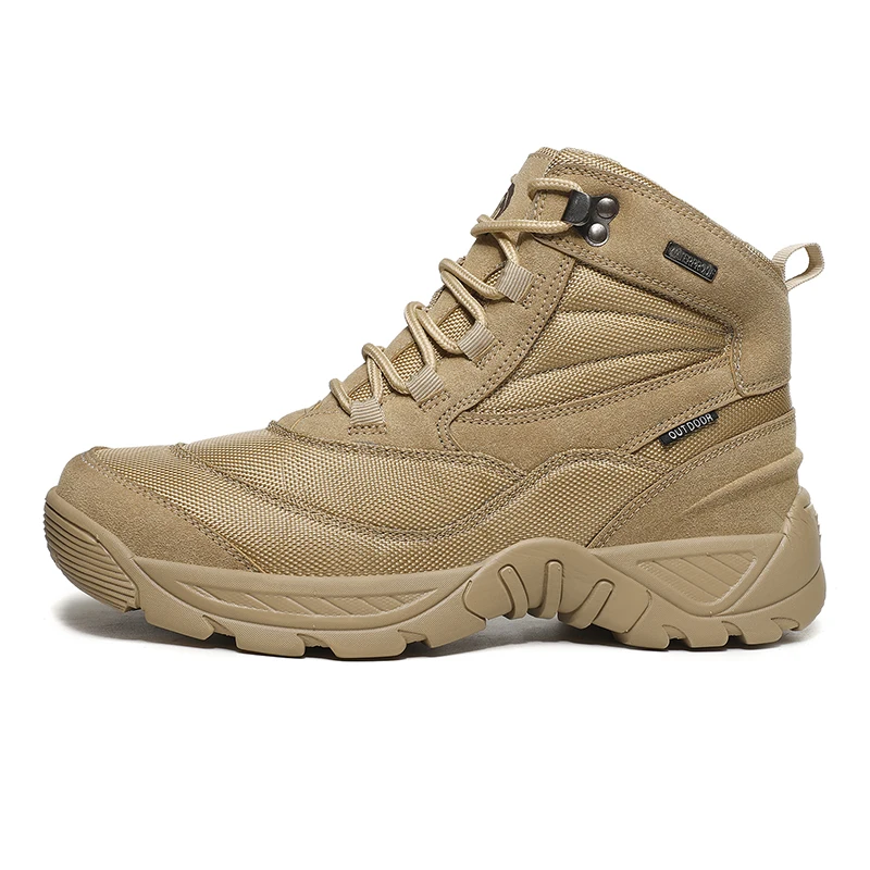 

High quality safety outdoor field training army boots hiking boots for men