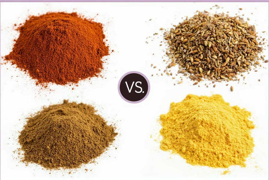 Jars of Cajun spices