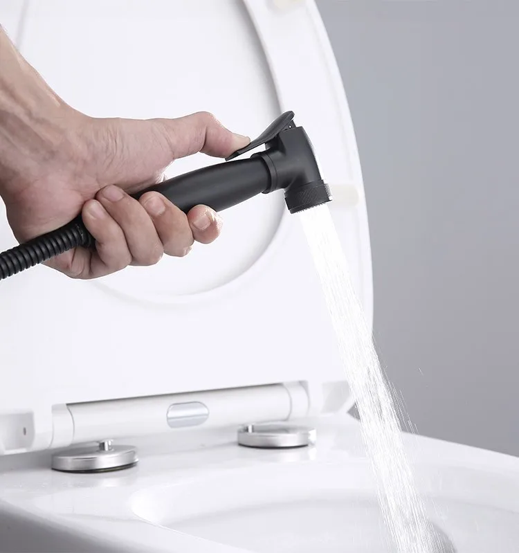 wall-mounted-bidet-sprayer-055d-wing-button-switch-matte-black-gun-body-side-view