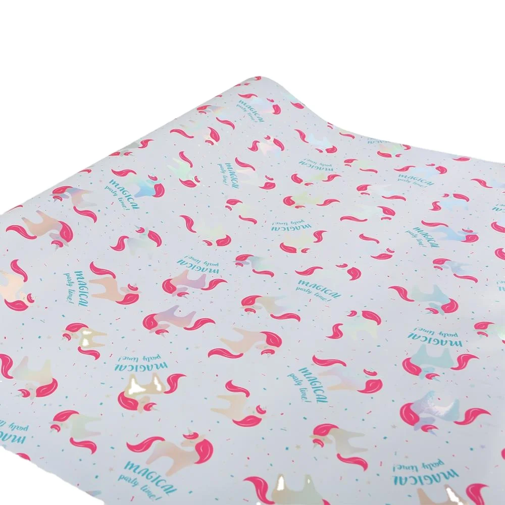 
Luxury Waterproof Promotional Custom Size Printed Gift Wrapping Paper Rolls For Birthday Party Present 