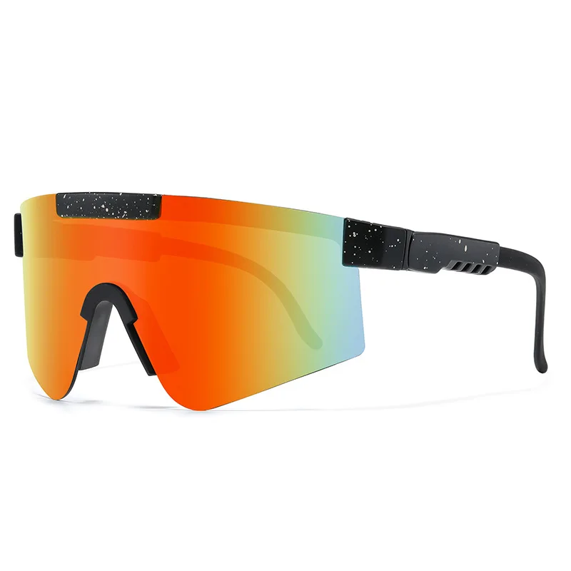 

SKYWAY Popular Windproof Sport Cycling Sun Glasses Oversized One Piece Lens TR90 Adjustable Temple Sports Sunglasses