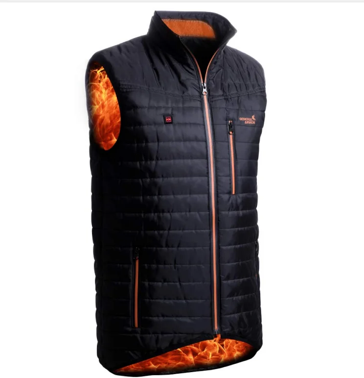 

2019 New Electric Vest Heating Waistcoat Heated Vest, Black
