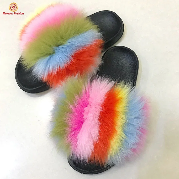 womens fur slippers