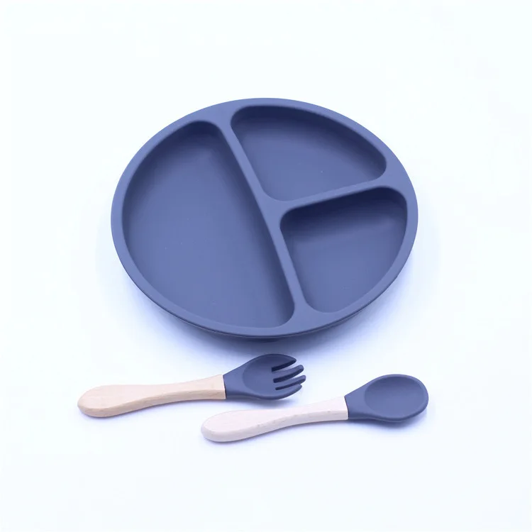 

Silicone Baby Plate Feeding Suction Bowl Spoon Custom Silicone Baby Suction Bowl, Customized color