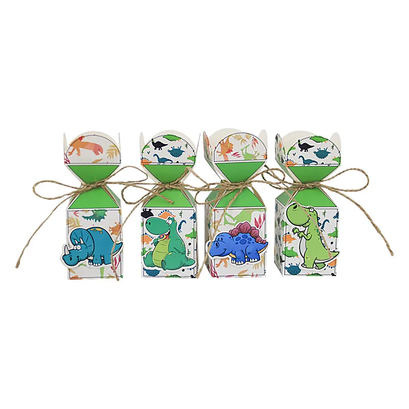 

New design dinosaur theme cute gift paper box hotly candy box recyclable box for kids