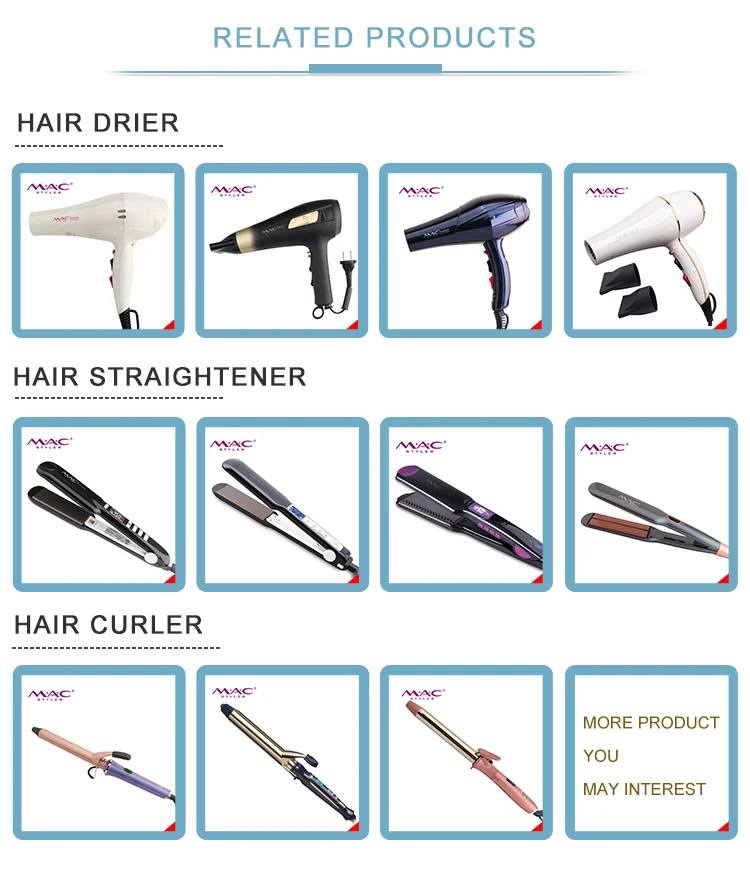 Hair Dryers Professional Blow Dryer Powerful Tourmaline Negative Ionic Hairdryers Light Weight