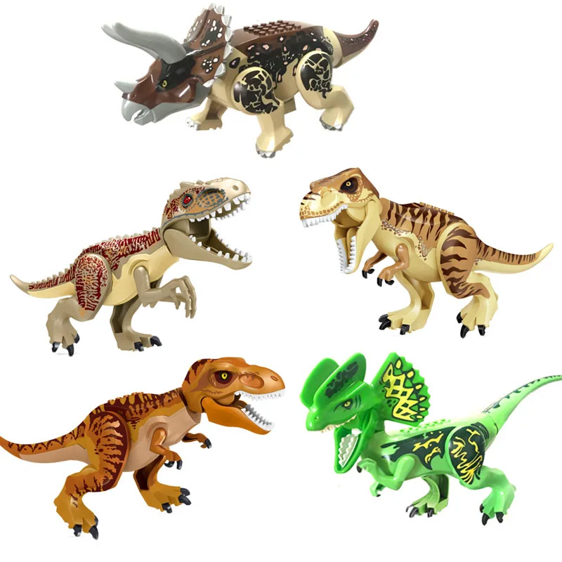 

Big Dinosaur Block Toys Dinosaur Park Dino Sets Educational Construction Toys for Kids Total 6 Different Dinosaurs