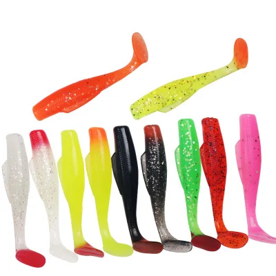 

T Tail Rocking Fish Bass Soft Lures, 11 colors