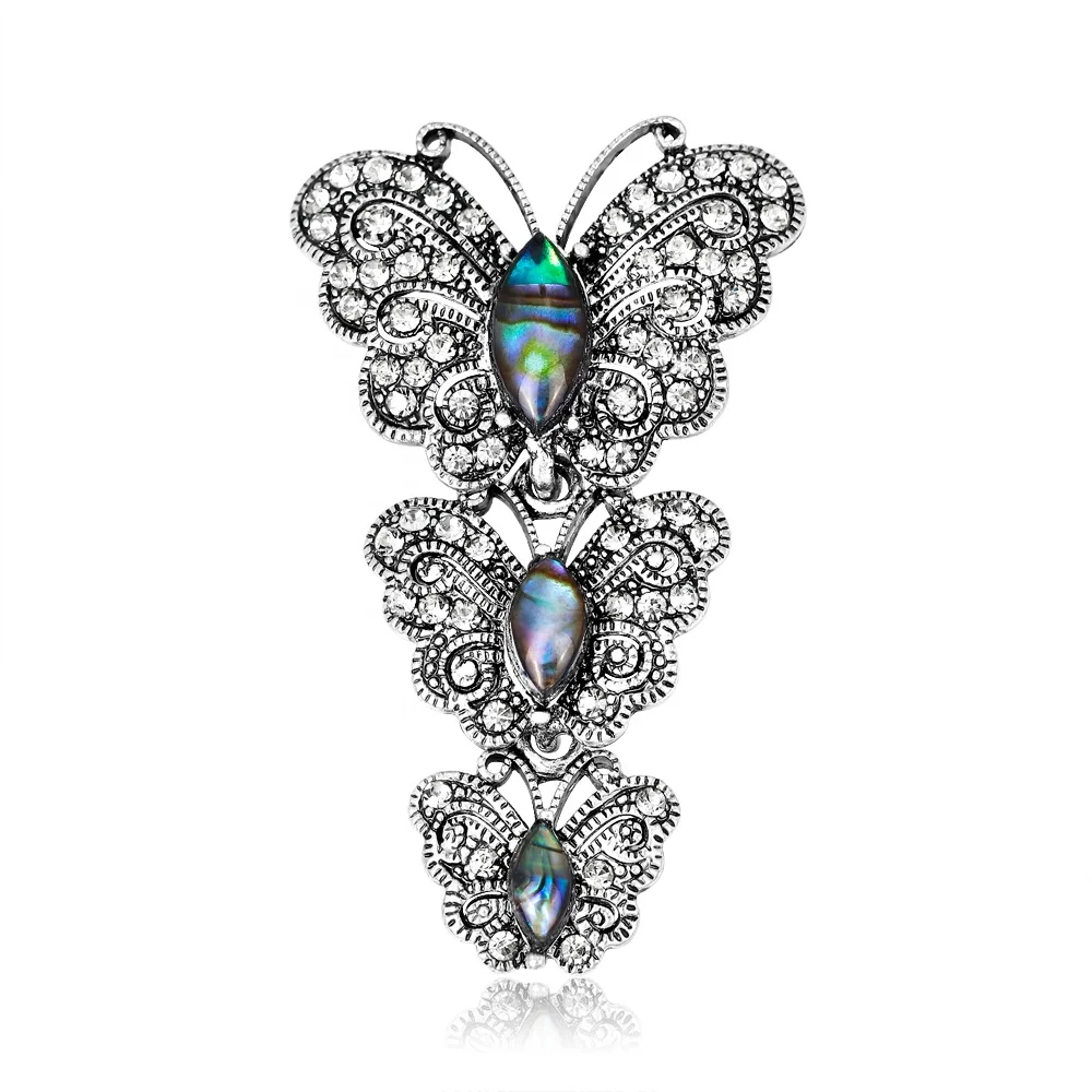 

Fashion Shell Butterfly Shape Brooch Pin For Women Men Jewelry Making Brooches, As picture