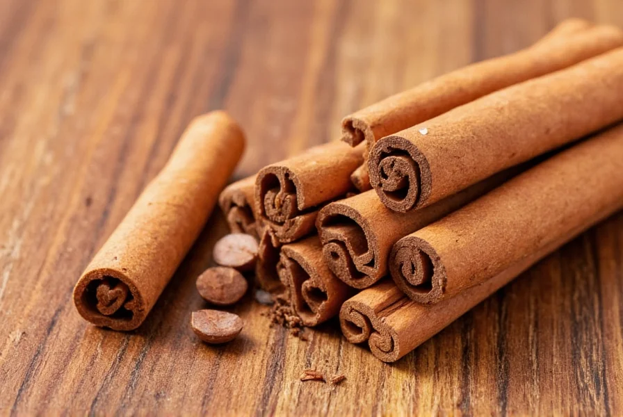 Measuring spoons showing 1/4 teaspoon, 1/2 teaspoon, and 1 teaspoon of ground cinnamon