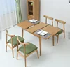The newest extendable wooden table dining dinning set with wholesale price