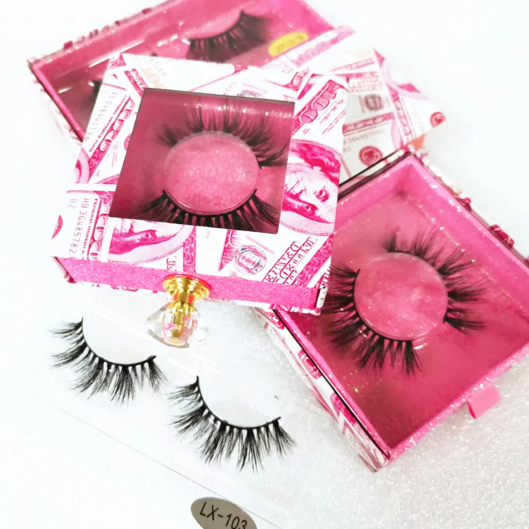 

2021 New style 3d mink eyelashes Private Label Eyelash Case Eyelash Packaging Box
