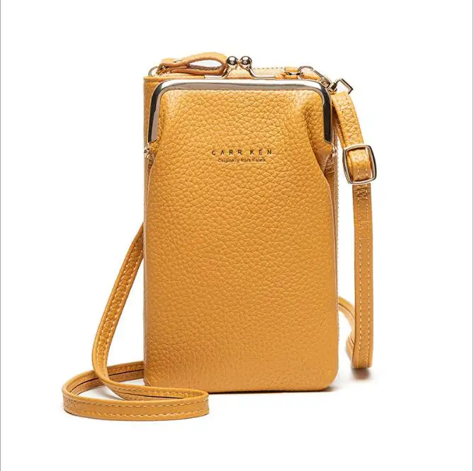 

Fashion Small Crossbody Bags Women Mini PU Leather Shoulder Messenger Bag For Girls Yellow Bolsas Ladies Phone Purse Zipper Flap