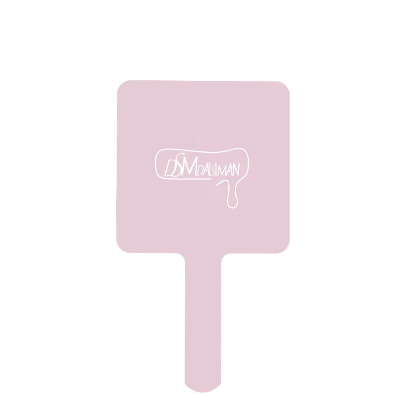 

No deformation No halo Clear Make up glass single pink espejo de bolsillo, Pink and grey