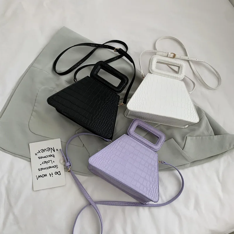 

2020 luxury handbags lady handbags wholesale shoulder handbag, White/black/purple