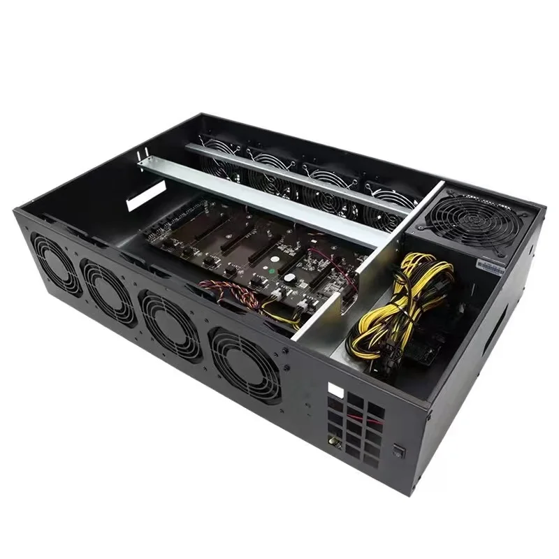 

Using At Home Machine chassis Motherboard 8gpu 847 pro/b85/b75 graphic card Rig Case Box 8 GPU Server Case