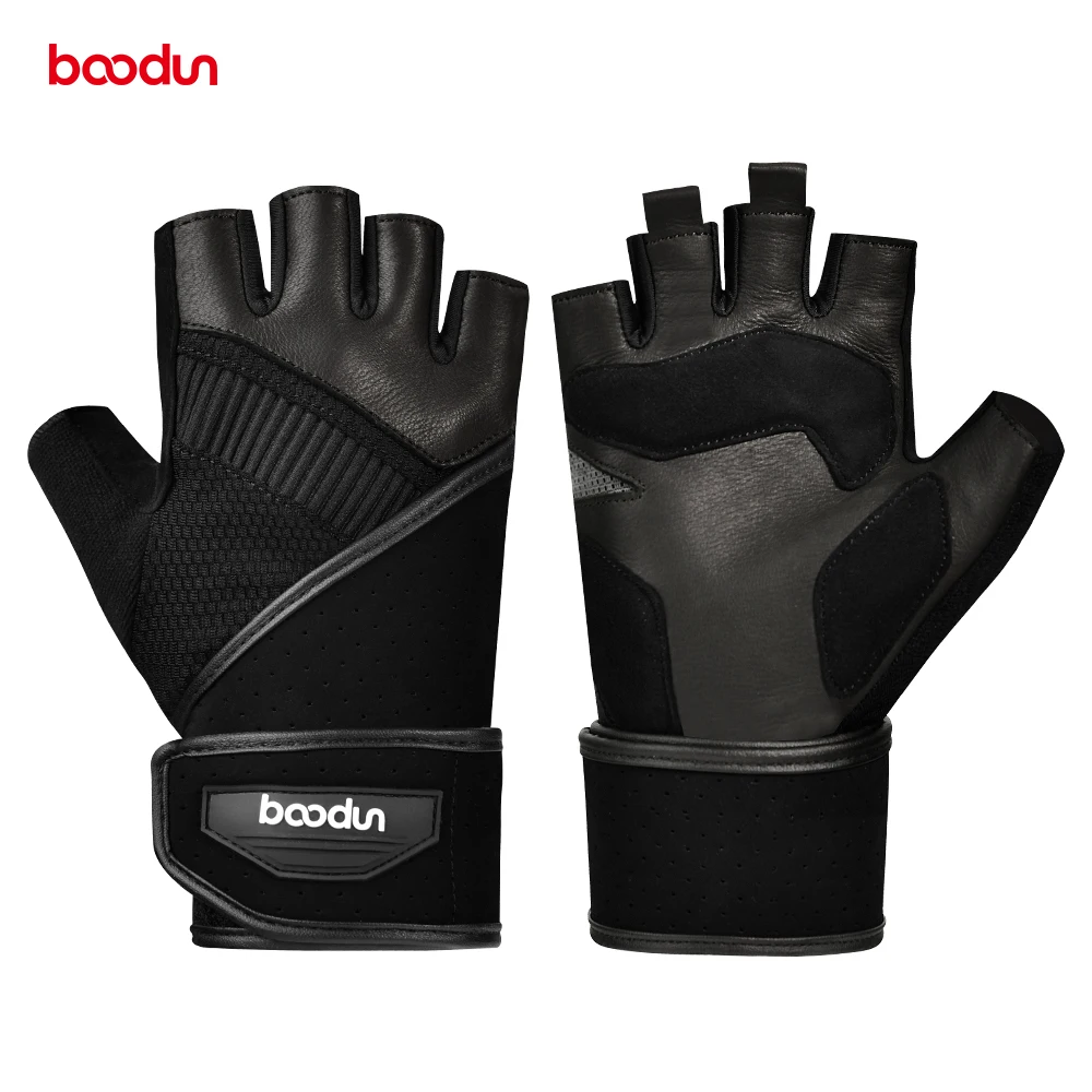 

custom you design genuine leather deerskin gym gloves with weight lifting gloves, Red white