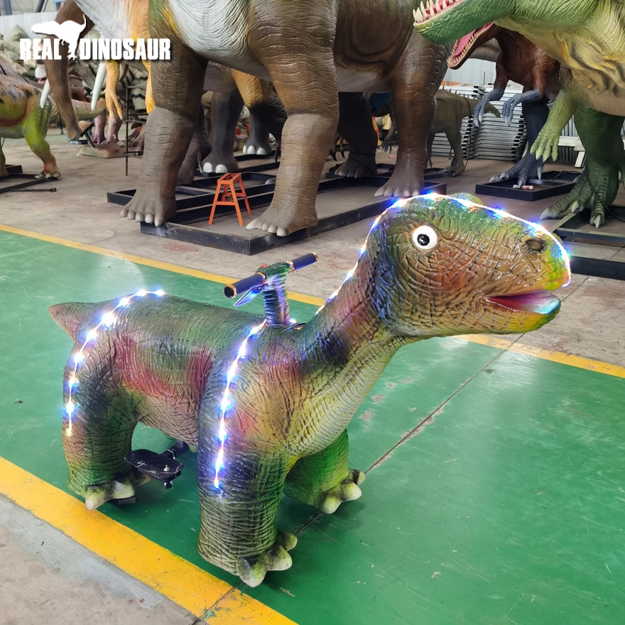 

Park coin operated dinosaur car amusement dinosaur ride for kids