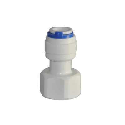 

1PC 1/2" Internal thread to 1/4" Straight connector RO Water Fitting Tune Quick Connect Reverse Osmosis White fast connection
