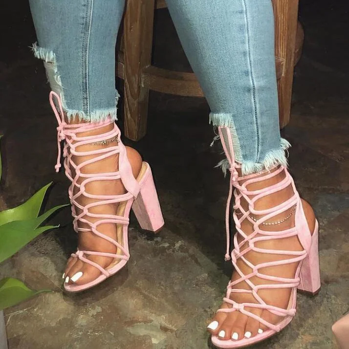 

RTS 2020 summer new arrival sandal walking high heels shoes for women