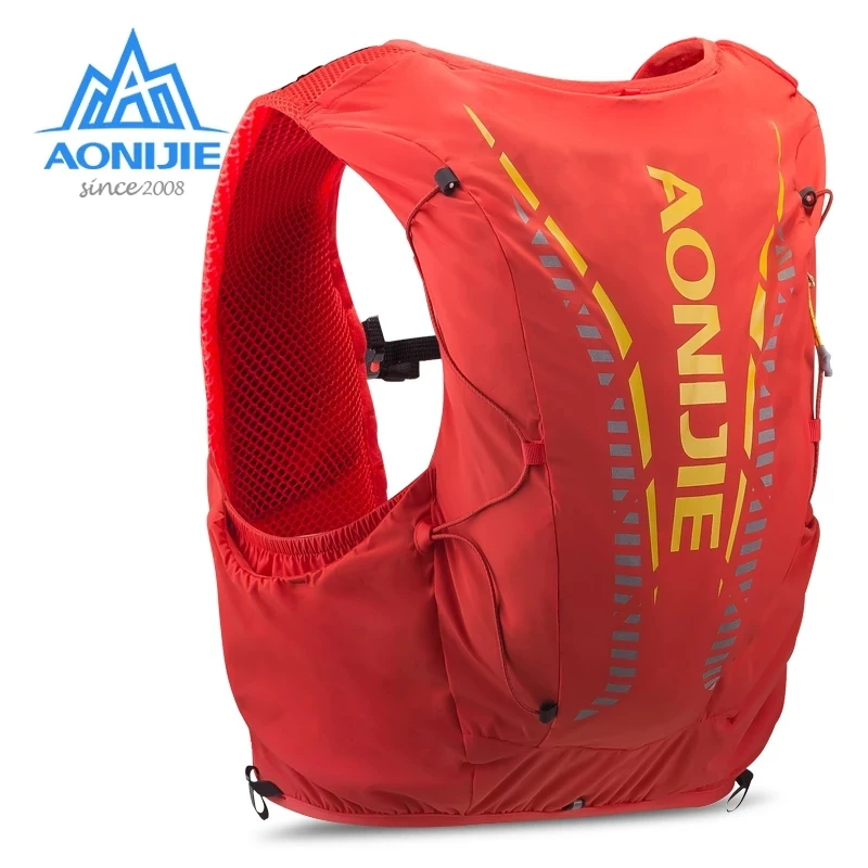 

For Hiking Trail Running Marathon Race AONIJIE C962 Advanced Skin 12L Hydration Backpack Pack Bag Vest Soft Water Bladder Flask, As the pictures show