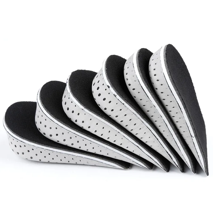 

High elastic EVA foam shock absorption insoles invisible height increase insoles for shoes, Mesh
