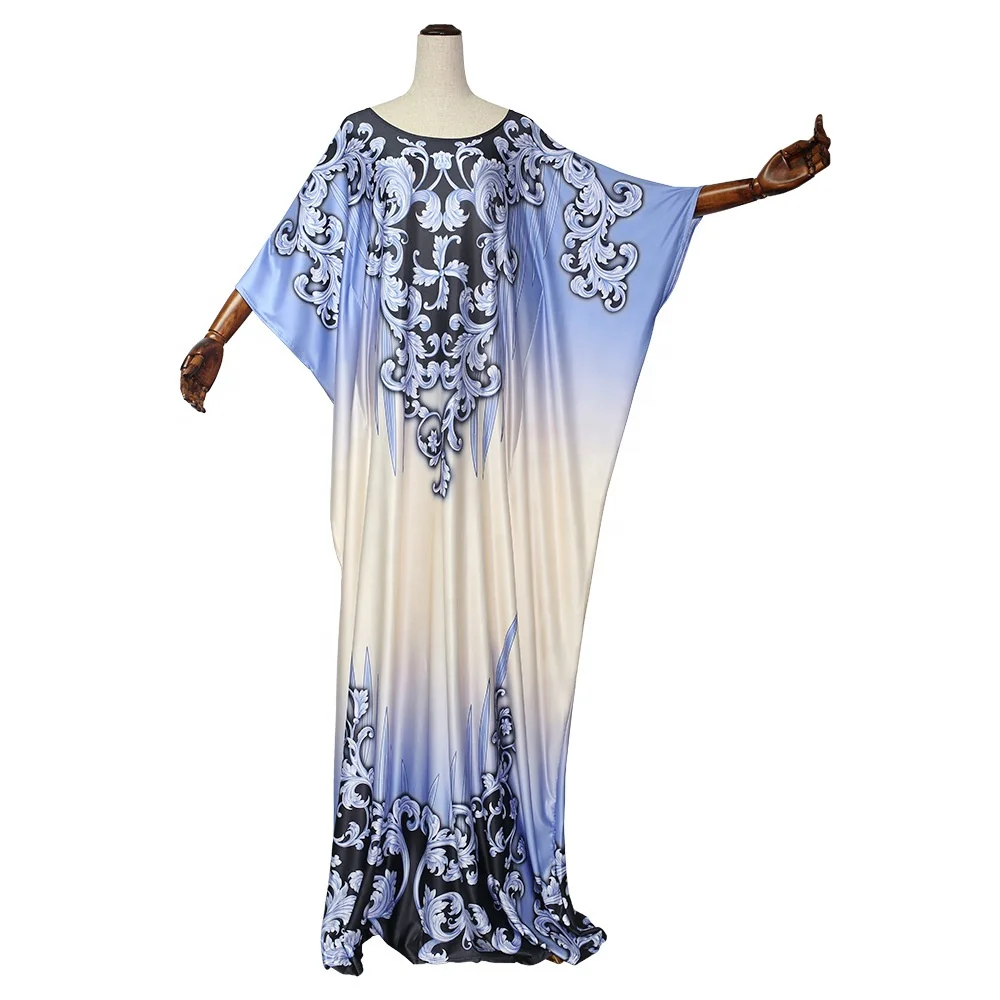 

New Fashion Cotton  African Loose Long Dashiki Style Traditional Dress For Lady2021