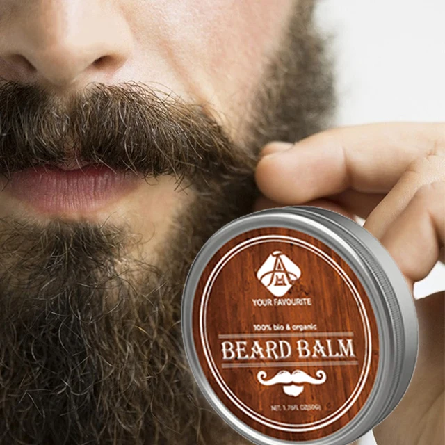 

AH Hot selling 100% Natrual Sandalwood Scent Beard Balm Beard Cream Beard Wax For Men