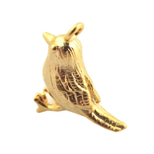

2020 3D Cute Copper Alloy Metal Gold/Rose Gold Plated Animal Bird Pendant Charm Jewelry Accessories Finding For women
