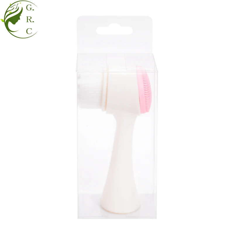 2 In 1 Green Stand Spin Spa Silicon Makeup Remove Dry Face Massag Exfoliator Foam Clean Brushes Facial Cleansing Brush With Box