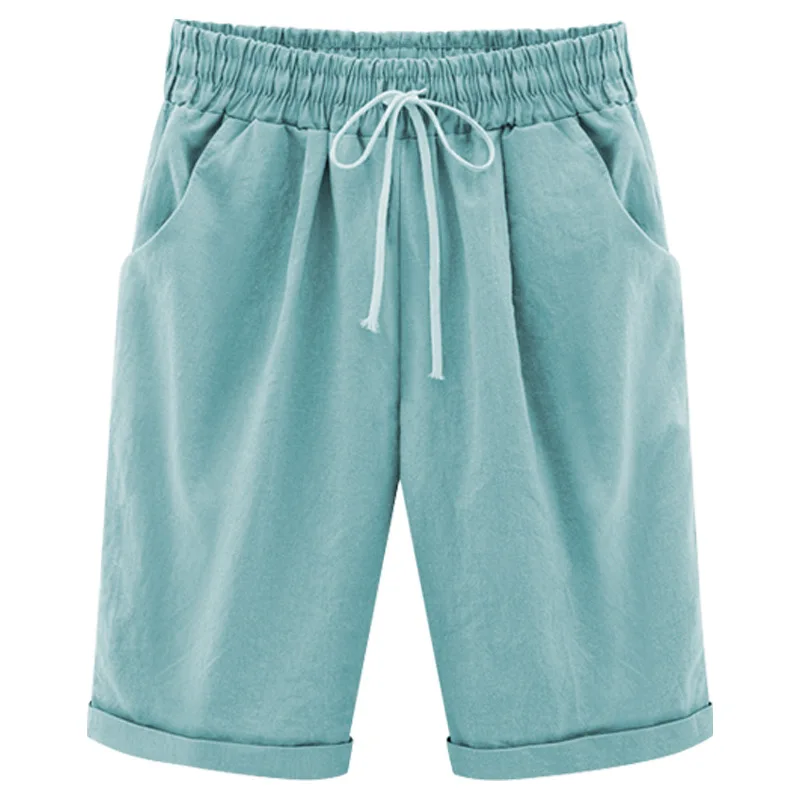 

Women's summer casual pants five-point pants thin section pants large size women's fat female loose shorts YF80006