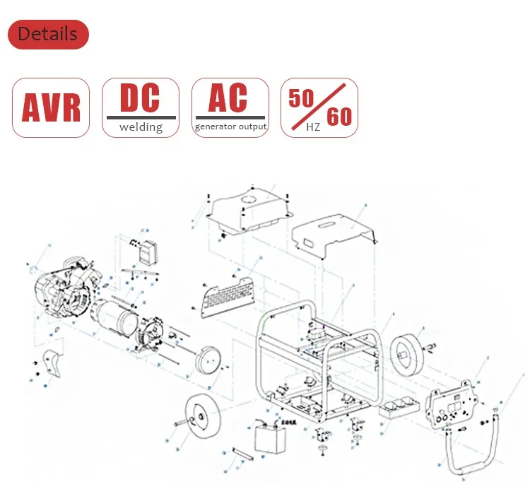 4KW Diesel Welder Generator  details