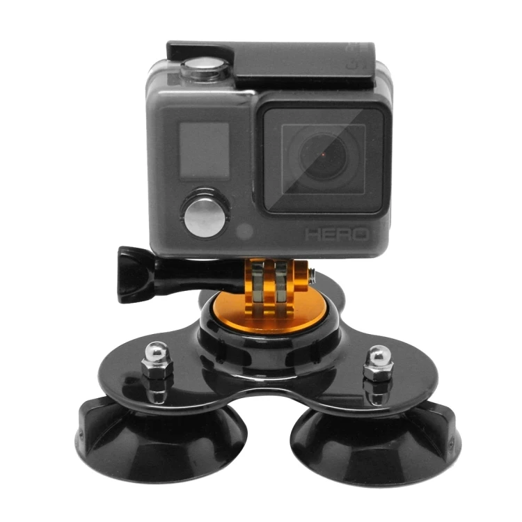 

Triangle Direction Suction Cup Mount with Tripod Mount + Handle Screw for GoPro HERO 9 Camera Session Xiaoyi Action Cameras