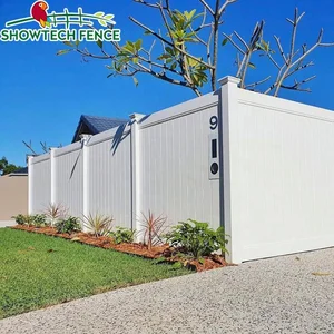 Image of HIGH QUALITY plastic vinyl PVC fence panels/garden fence/privacy fence