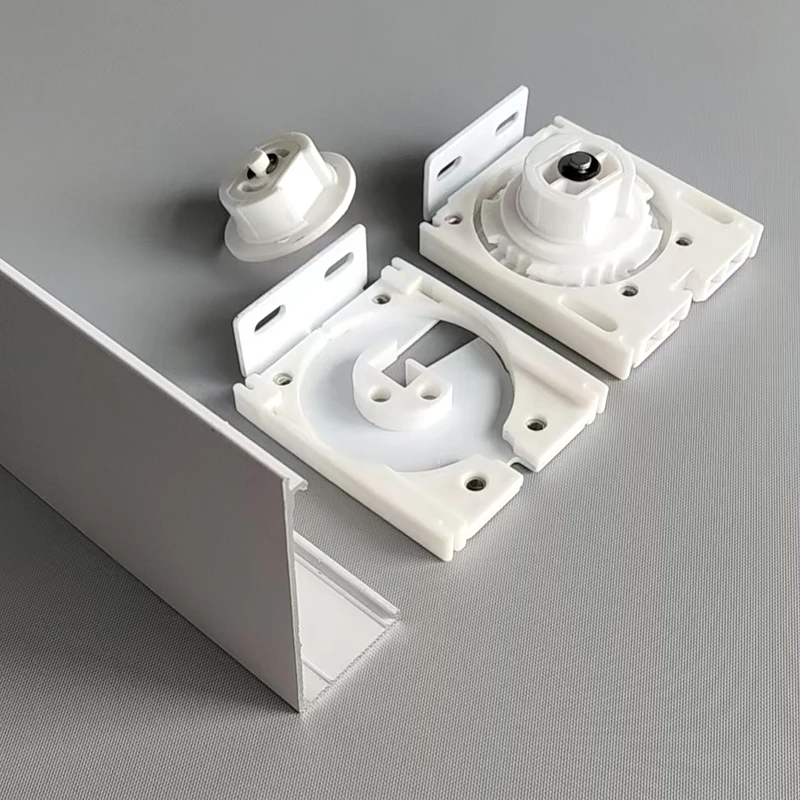 Quiet Square Fascia Manual Roller Blind Curtain System Roller Shade Cover Bracket Mechanism Clutch Accessories Part Components