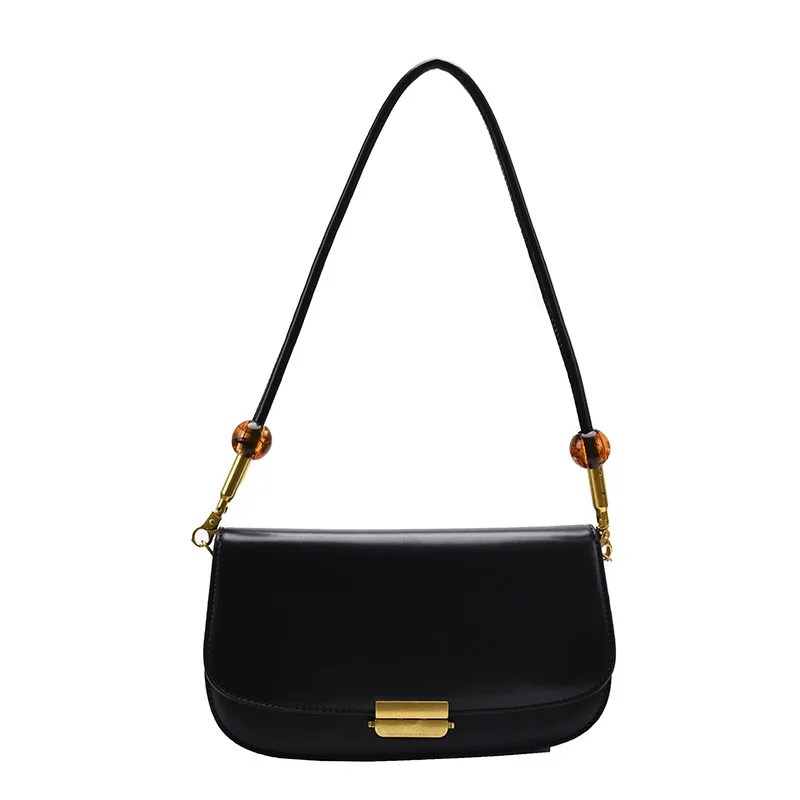 

2021 New Design Bead Armpit Shoulder Bags Girls Crossbody Bag Women Handbags Pu Leather Underarm Bags, As picture