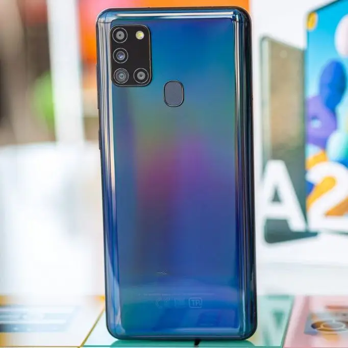 

All in Stock wholesale smart used phone for samsung A21S refurbished phones second hand unlocked original smart phones, Black ,white ,blue ,red