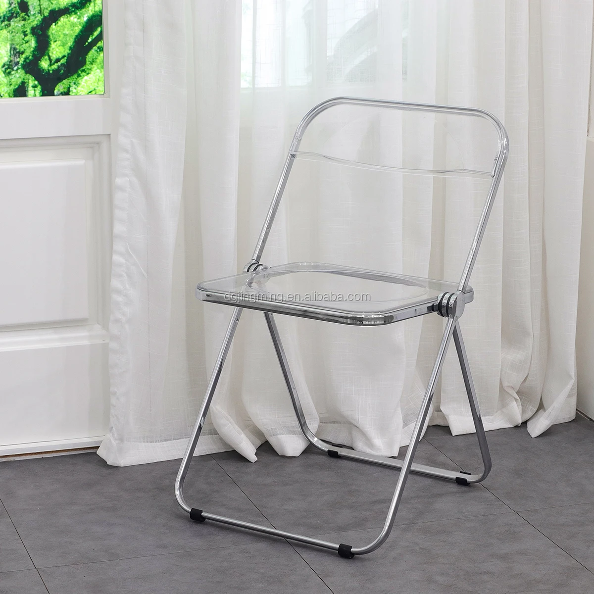 
Hot sales transparent PC plastic folding chair 