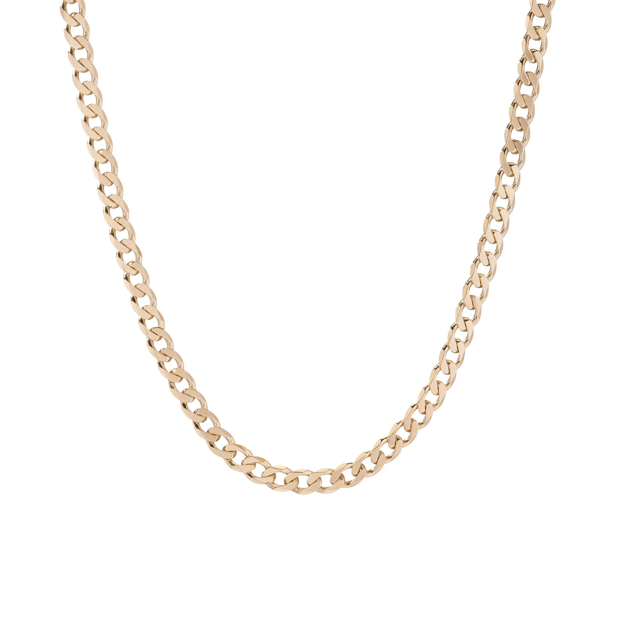 

Wholesale Gold Filled Stainless Steel Hip Hop Bold Stand-alone Chain Cuban Links XL Gold Curb Chain Necklace for Women Men, Gold,silver,rose gold