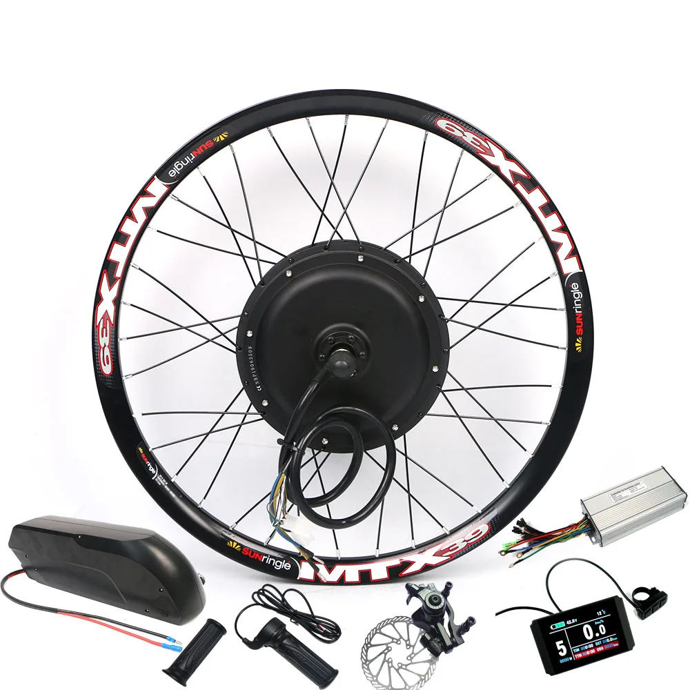 

16 20 24 26 28 inch wheel motor 48V 2000W ebike conversion kit with battery for sale