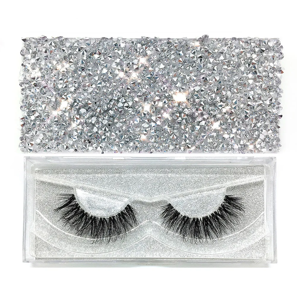 

One Pair Of Crossover Eyelashes Mink False Eyelashes Full Strip Lashes, Black color