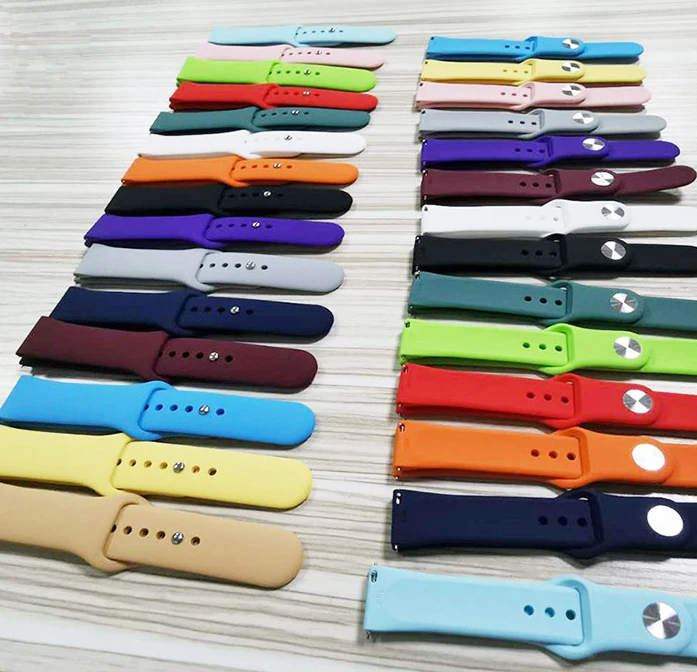 

Multicolor Silicone Sport Watch Band for Apple Watch Soft Watch Strap For iWatch SE 6 5 4 3 2 1 Series