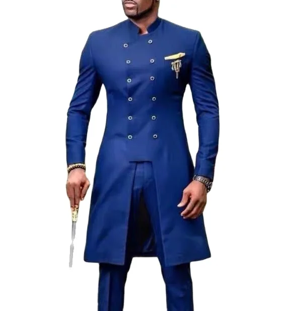 

2022 Suits for Men Groom Tuxedo Indian Wedding Wear Casual Man Blazer Men solid Suit Slim Wedding Suits (Jacket+Pants) 50%